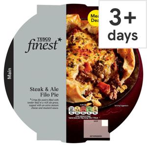 Tesco Finest Steak And Ale Filo Pie 400G