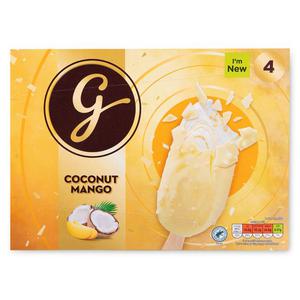 Giannis White Chocolate Mango, Passion Fruit Ice Cream Lollies 4x100ml