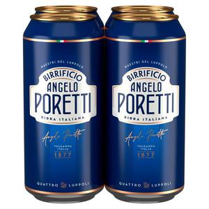 Birrificio Angelo Poretti Premium Lager Beer Cans 4 X 440ml