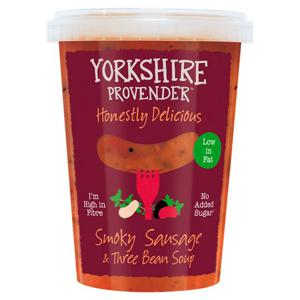 Yorkshire Provender Smokey Sausages & 3 Bean Soup 600G