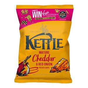 Kettle Chips Kettle Mature Cheddar & Red Onion Potato Chips 130g