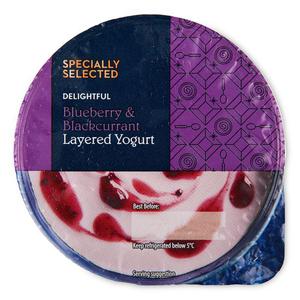 Specially Selected Blueberry & Blackcurrant Layered Yogurt 150g