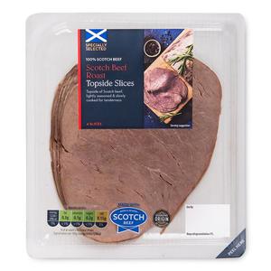 Specially Selected Scotch Roast Beef Topside Slices 90g