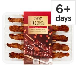 Tesco 10 Sticky Chicken Kebab 200G