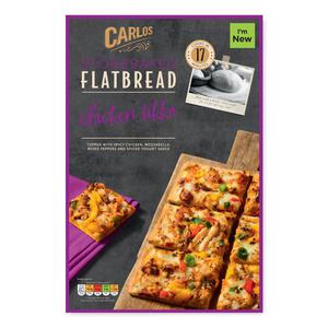 Carlos Chicken Tikka Pizza Stonebaked Flatbread 375g