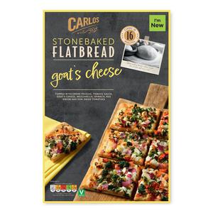 Carlos Goats Cheese Pizza Stonebaked Flatbread 350g