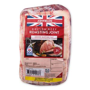 Ashfields British Beef Roasting Joint Typically 1.025kg