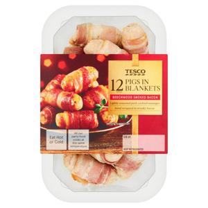 Tesco 12 Pigs In Blankets 186G