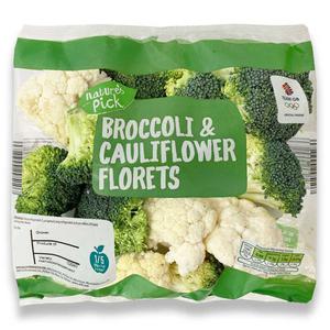 Natures Pick British Cauliflower & Broccoli Florets 400g