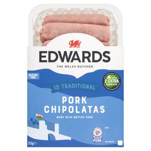 Edwards Of Conwy Edwards 12 Traditional Pork Chipolatas