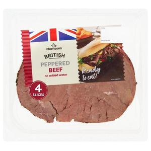 Morrisons British Roast Peppered Beef Slices