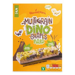 Harvest Morn Multigrain Dino Shapes Strawberry Flavour Cereal Bars 5x18g