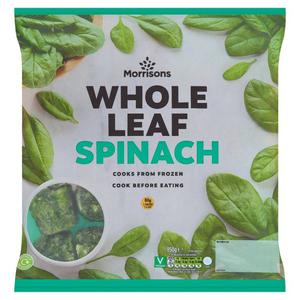 Morrisons Whole Leaf Spinach