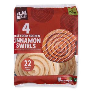 Village Bakery Bake From Frozen Cinnamon Swirls 4x79.5g