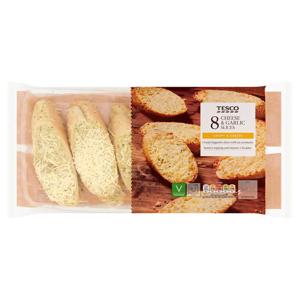 Tesco 8 Cheese Garlic Slices 255G