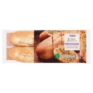 Tesco Twin Garlic Baguette 410G