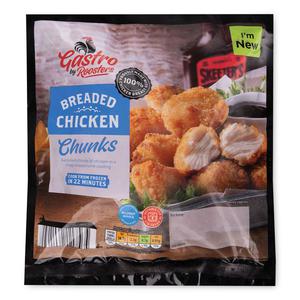 Roosters Gastro Breaded Chicken Chunks 350g