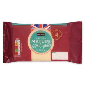 Emporium British Mature 50% Lighter Cheddar 400g