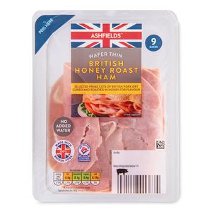 Ashfields Wafer Thin British Honey Roast Ham 120g