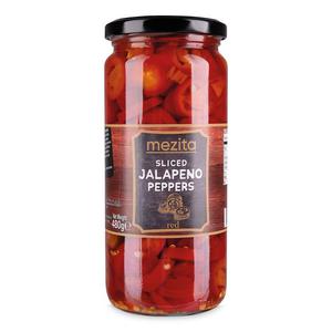 Mezita Sliced Red Jalapeno Peppers 480g