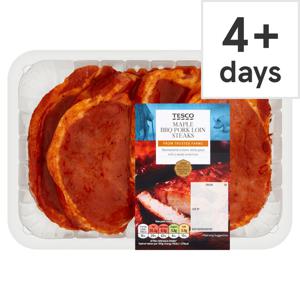 Tesco Maple Bbq Pork Loin Steaks 600G