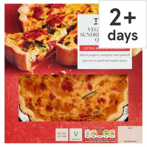 Tesco Vegetable & Sundried Tomato Quiche 400G