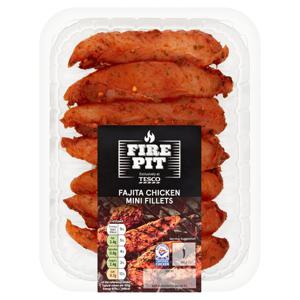 Tesco Fire Pit Fajita Chicken Mini Fillets 300G