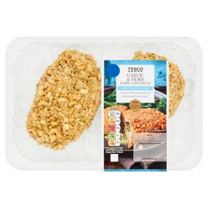 Tesco Garlic & Herb Pork Loin Kievs 416G