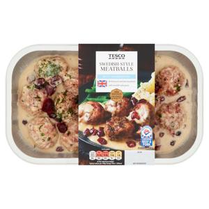 Tesco Swedish Style Meatballs 600G