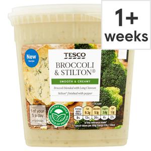 Tesco Broccoli & Stilton Soup 600G