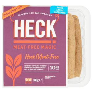 Heck Meat-Free Vegan Sausages 10 Pack 300G