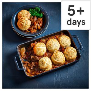 Tesco Finest Beef and Port Casserole with Long Clawson Stilton Dumplings Serves 4