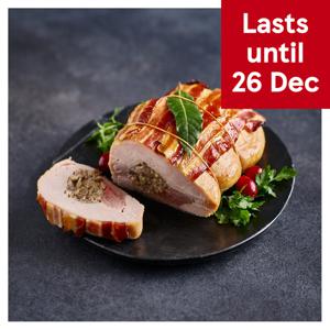 Tesco Finest British Free Range Two Bird Roast with Pork, Apple & Cranberry Stuffing Serves 4