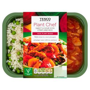 Tesco Plant Chef Sweet & Sour Soya Strips 400G