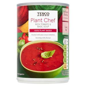 Tesco Plant Chef Tomato And Basil Soup 400G