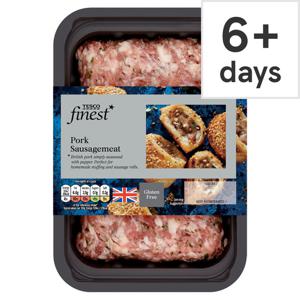 Tesco Finest British Pork Sausages Meat 350G