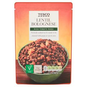 Tesco Microwave Lentil Bolognese 250G