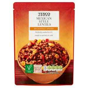 Tesco Microwave Mexican Style Lentils 250G