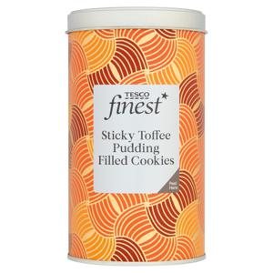 Tesco Finest Sticky Toffee Cookies 200G Tin