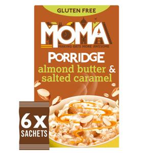 Moma Jumbo Oat Porridge Almond Butter & Salted Caramel 6X35g