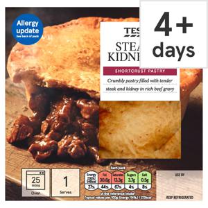 Tesco Steak & Kidney Shortcrust Pie 200G