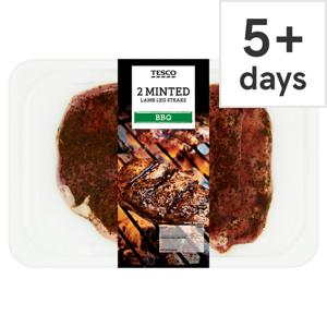 Tesco Minted Lamb Leg Steaks 280G