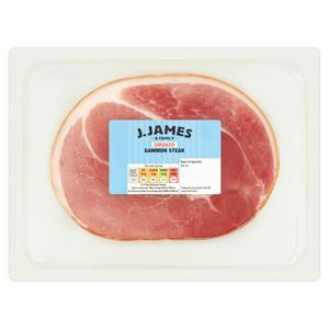 J.James & Family smoked British Gammon Steak 200g