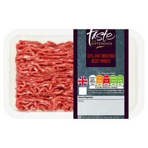 Sainsbury's Beef Mince 12% Fat, Taste the Difference 500g