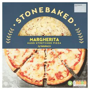 Sainsbury's Stonebaked Margherita Hand Stretched Pizza 265g