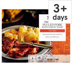 Tesco Bbq Pulled Pork With Cheesy Mash 450G