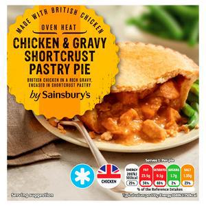 Sainsbury's Chicken & Gravy Shortcrust Pastry Pie 200g