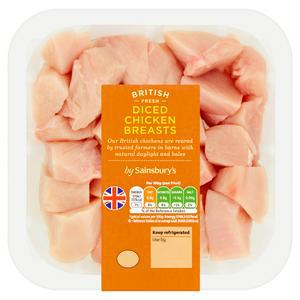 Sainsbury's Chicken Breast Diced 410g