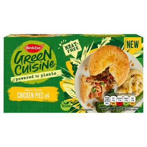 Birds Eye Green Cuisine Meat-Free Chicken Pies x4 620g