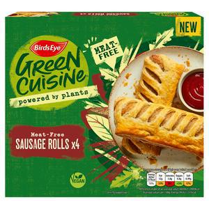 Birds Eye Green Cuisine Meat-Free Sausage Rolls x4 360g